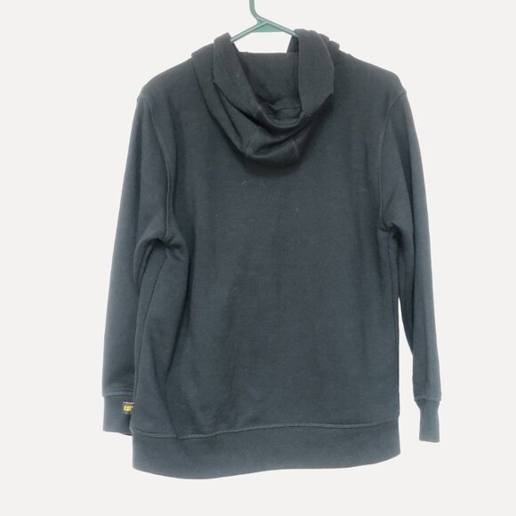 Nwot CAT Black & Yellow Embroidered Pullover Hoodie Size Small - Picture 2 of 11